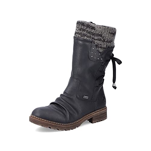 Rieker Damen Stiefel Z4773-01 schwarz Gr. 42