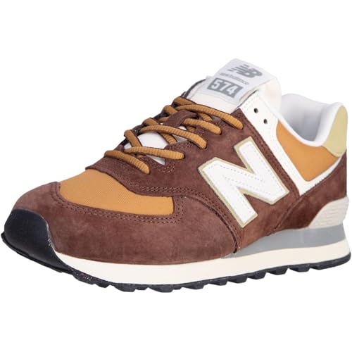 New Balance 574 Sneaker Trainer Schuhe (Brown, EU Schuhgrößensystem, Erwachsene, Numerisch, M, 43)