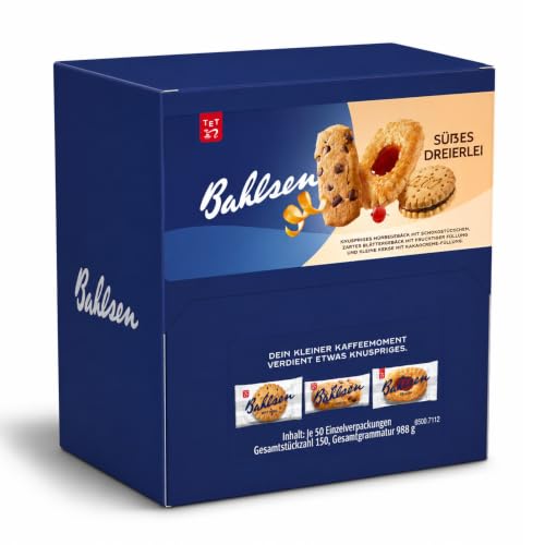 Bahlsen Süßes Dreierlei - Keksmischung Deloba, Chokini & Hit, ca. 150 Stück