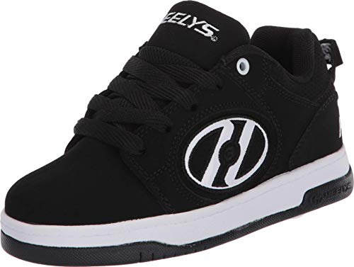 Heelys Unisex-Kinder Voyager Tennisschuh, Schwarz/Weiß, 7 Big Kid