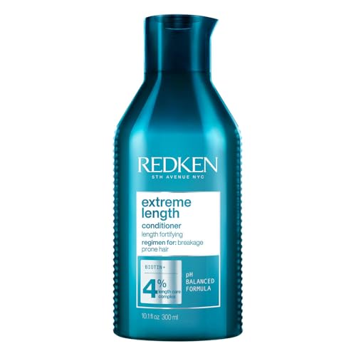Redken Spülung für lange und starke Haare, Anti Haarbruch, Mit Biotin und Rizinusöl, Extreme Length Conditioner, 1 x 300 ml