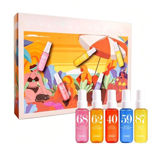 Bodyspray Set Damen – 5×40 ml, langanhaltende Düfte, frisch & blumig, feiner Zerstäuber – Haar- & Body Spray für Alltag, Reisen & Anlässe – Geschenk für Frauen