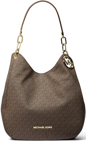 Michael Kors Damen Lillie Hobo Schultertasche, Brown/Acorn, 31.8 x 34.3 x 12.7 cm