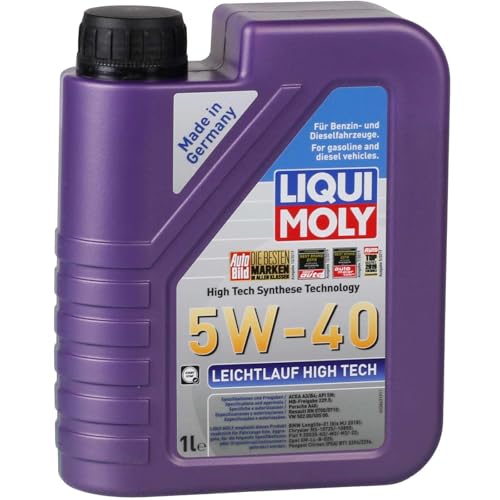 LIQUI MOLY Leichtlauf High Tech 5W-40 | 1 L | Synthesetechnologie Motoröl | Art.-Nr.: 3863
