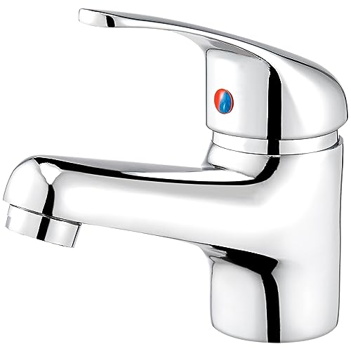 Trintion Wasserhahn Bad-Mischbatterie, Waschtisch-Einhebelarmatur Waschtischarmatur mit Geräuscharmem Keramischem Ventilkern, Armatur für Waschbecken Badezimmer