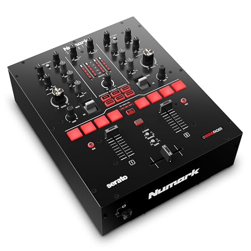 Numark Scratch - Zweikanal DJ Scratch Mixer mit Serato DJ Pro, Innofader Crossfader, DVS-Lizenz, 6 Direktzugriffseffektwählern und Performance Pads