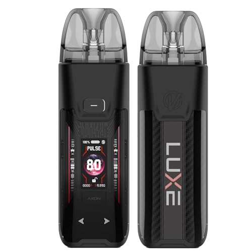 Vaporesso Luxe XR Max 2 Kit 80W – E-Zigarette mit Knopfzug (Button Draw), integrierter 3200-mAh-Akku, 5-ml-Pod-Kartusche, GTX-Heizwendel, MTL/DTL-Modus, No Nicotine (Schwarz)