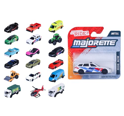 Majorette Auto aus der Street Cars Edition (1 Modellauto) - 1 Spielzeugauto aus Metall mit Freilauf, zufällige Auswahl aus 18 Autos, Spielzeug für Kinder ab 3 Jahre, 7,5 cm