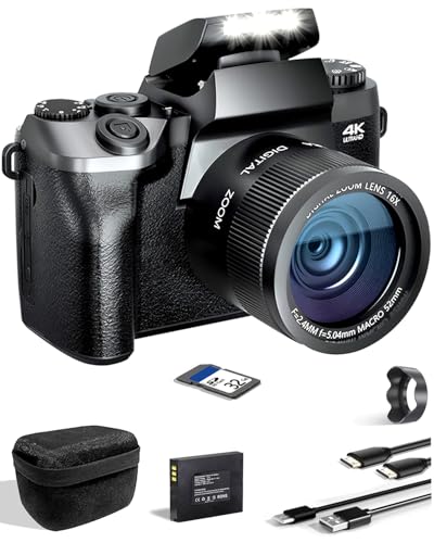 SWE Digitalkamera 4K 64MP Digital Kamera Fotokamera mit 4.0