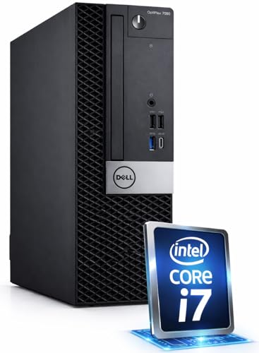 i7 0ptiplex Silent Business Office Computer mit 3 Jahren Garantie! Intel Core i7 8700, 12 Threads, 4.6 GHz - 16 GB - 256 GB SSD + 1000 GB HDD - WLAN - USB-C/3 - Windows 11 Prof. - MS Office - #8514