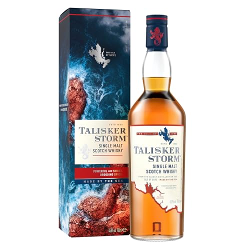 Talisker Storm, aromatischer Single Malt Scotch Whisky, handgefertigt von der schottischen Insel Skye, 45.8% Vol, 700ml Einzelflasche