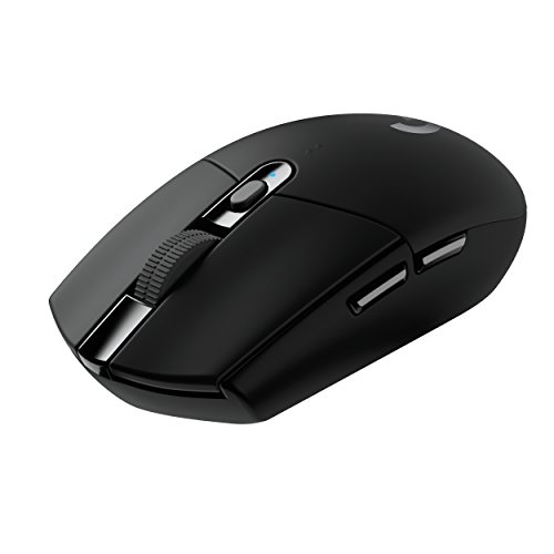 Logitech G G305 LIGHTSPEED kabellose Gaming-Maus mit HERO 12K DPI Sensor, Wireless Verbindung, 6 programmierbare Tasten, 250 Stunden Akkulaufzeit, Leichtgewicht, PC/Mac - Schwarz