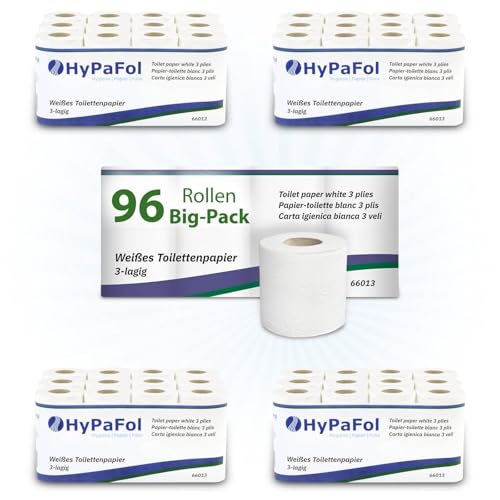 Hypafol Toilettenpapier motivgeprägt, 3-lagig | Vorteilspack 96 Rollen