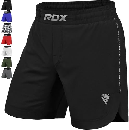 RDX MMA Shorts Sporthose Herren Kurz, Kampfsport Boxen Trainingshose Männer, Kickboxen Muay Thai Boxing Grappling Boxhose Sparring, Freefight Martial Arts Kampfshorts Fitness Laufhose Jogginghose
