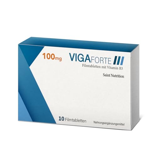 VIGAFORTE 100mg – für aktive Männer – Natürliche Formel mit Muira Puama, Maca, Kolanuss-Extrakt, Ginko Bilboa – Unterstützung für den Mann - 10 Stück