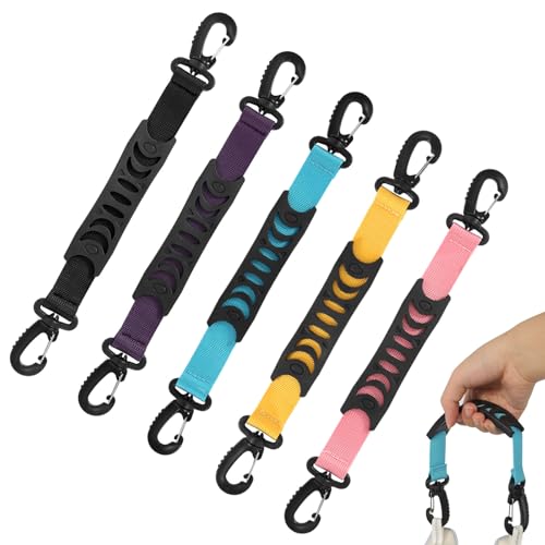 DELAESI Skates Carry Leash 5 Stück Ski Tragegurt Rollschuh Trageband Ski Tragehilfe Tragbare Skischuhe Trageband für Rollschuhe Schlittschuhe Wanderschuhe usw