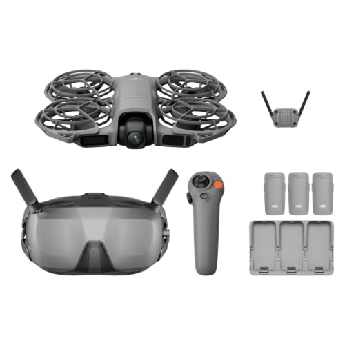 DJI Neo 2 Motion Fly More Combo mit RC Motion 3 und Goggles N3 | Stabile Übertragung mit Digitalem Sendeempfänger, 4K-Drohne für Einsteiger, FPV-Flug, 3 Akkus, ideales Präsent