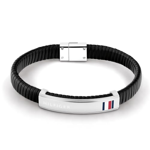 Tommy Hilfiger Jewelry Armband für Herren aus Leder Schwarz - 2790349