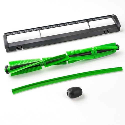 FSProdukte Set: Bodenplatte + Ersatzlippe + Bürste + Laufrolle – geeignet für Vorwerk Elektrobürste EB400 / EB 400 – Ersatzteile für optimale Saugleistung