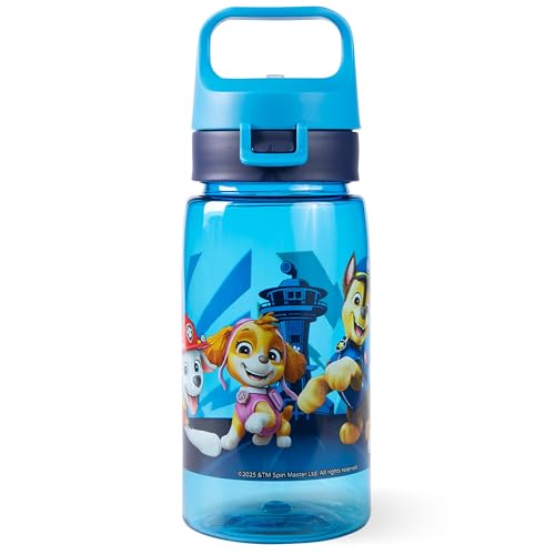 Paw Patrol Boy Trinkflasche NINA: SK Ecozen, PP, Silikon, 500ml, Sticker, Blau
