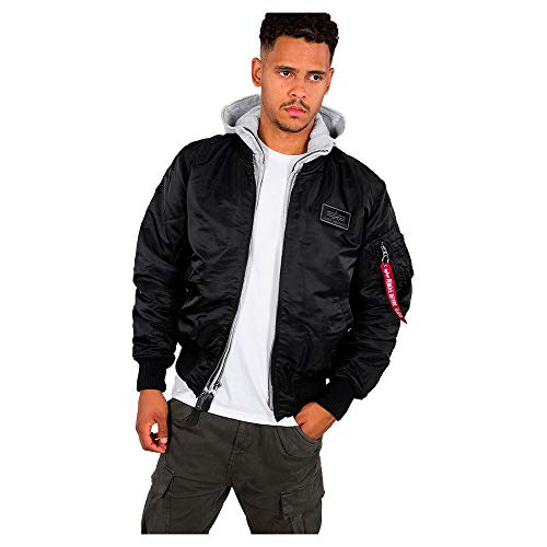 ALPHA INDUSTRIES Damen Ma-1 D-tec Für Herren Bomberjacke, Schwarz (Black 03), M EU