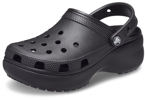 Crocs Herren Classic Platform Clog W Clog, Black, 37/38 EU