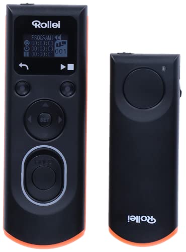 Rollei Wireless Fernauslöser für Nikon – erlaubt die kabellose Fernauslösung, Langzeitbellichtungen, Serienbild und Zeitintervall Aufnahmen Ihrer (Hersteller) DSLM/DSLR Kamera, LCD-Display beleuchtet