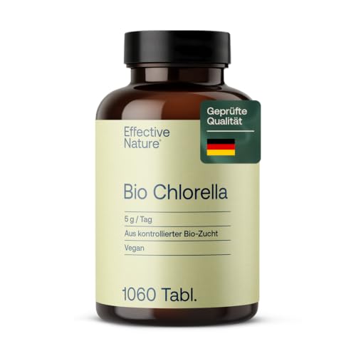 Effective Nature - Chlorella Bio Presslinge - 5000 mg hochdosiert - vegan