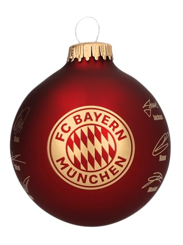 FC Bayern München I Christbaumkugel Signature I Rot