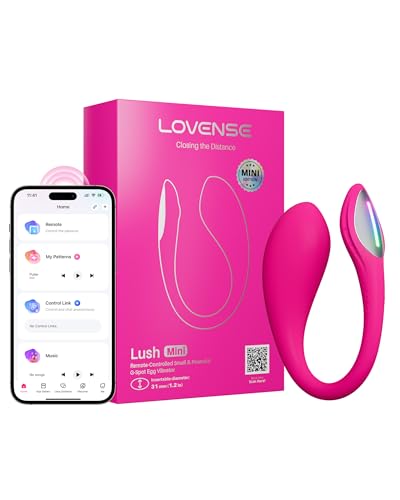 LOVENSE Lush Mini – diskreter Ei-Vibrator mit Fernsteuerung, 10.000+ kraftvolle Modi, tragbarer G-Punkt-Stimulator für Solo- und Paarspiele, klein, wasserdicht, flüsterleise, ideal für Reisen