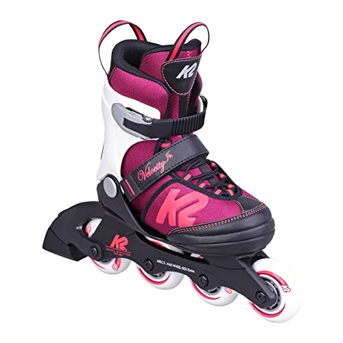 K2 Skates Mädchen Inline Skates Velocity JR G, Black - Purple - White, 30G0827.1.1.L