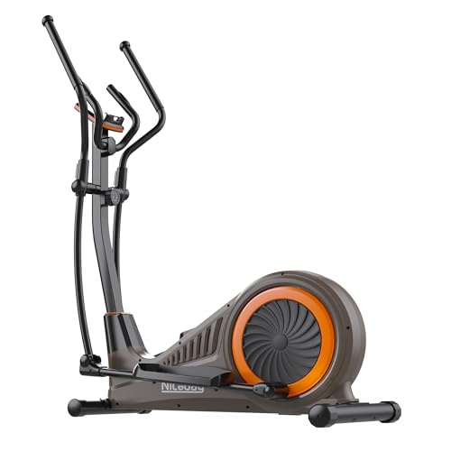 Niceday Ellipsentrainer für Zuhause, Leiser Magnetwiderstand, 40 cm Schrittweite, 150 kg Belastbarkeit, Gelenkschonend, Stabiler Heimtrainer mit LCD-Display & Große Pedale – Ideal für Wohnung