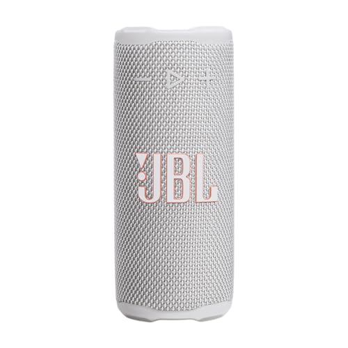 JBL Grip Kompakter Bluetooth Lautsprecher, JBL Pro Sound mit AI Sound Boost, IP68 Wasser- und Staubdicht, Umgebungslicht, Bis zu 14h Wiedergabe, Auracast Multi-Speaker, JBL Portable App, Weiß