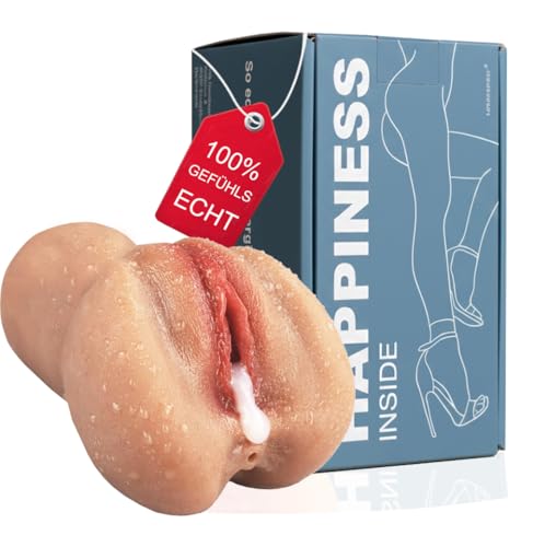 Realistischer Masturbator für Männer - Sex Spielzeug für den Mann - Taschenmuschi aus Silikon - Gefühlsecht - Pocket Pussy Masturbatoren Sexspielzeug realistisch Groß mit 3D Vagina Anal Muschi