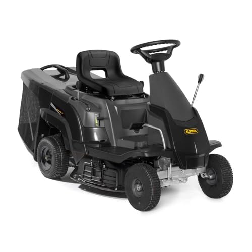 Alpina AT2 66 QA Rasentraktor, 3,6 kW, 66 cm – Fangkorb 150 l, Mulchfunktion – Rasenflächen bis 1.500 m²