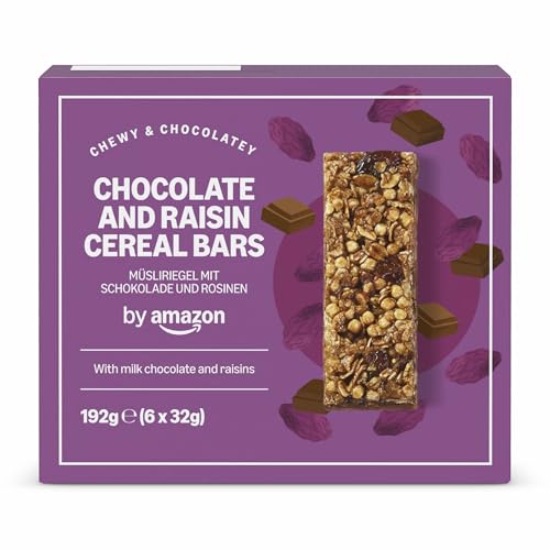 by Amazon Müsliriegel Mit Schokolade Und Rosinen, 192g