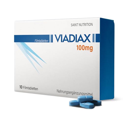Saint Nutrition® VIADIAX 100mg – Sofort & natürlich - Blaue Formel - Extra stark abgestimmt für aktive Männer - Hochdosiert mit Maca, Muira Puama und L-Arginin – 10 Stück