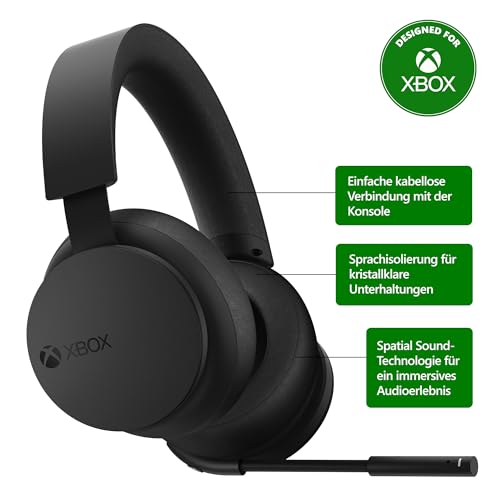 Xbox Wireless Headset: Kabelloses Headset – Kompatibel Series X|S, One und Windows-Geräten
