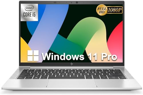 HP EliteBook 830 G8 Business Laptop, 13,3 Zoll FHD (1920x1080), Intel Core i5-1145G7,16 GB RAM, 512 GB SSD, US QWERTY Tastatur, Windows 11 Pro (Generalüberholt)