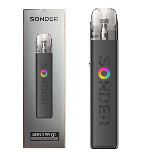 GeekVape Sonder Q 2 E-Zigarette, 1.350 mAh Akku, 3 ml Cartridge, 0,8 Ohm Coil - Midnight Black