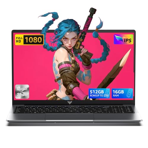 ACEMAGIC 15,6 Zoll Laptop,Twin Lake-N150-CPU,16 GB RAM,512 GB SSD, Laptop mit Metallgehäuse,WLAN,Bluetooth 5.0,Typ C,USB 3.2, HDMI, Hochleistungs-Notebook