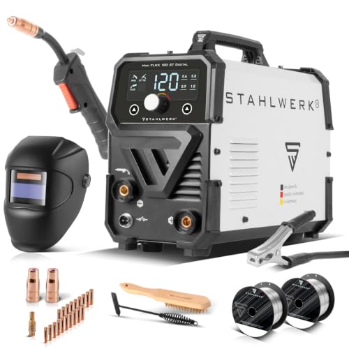 STAHLWERK Schweißgerät Mini FLUX 120 ST Digital Vollausstattung bis 120 A