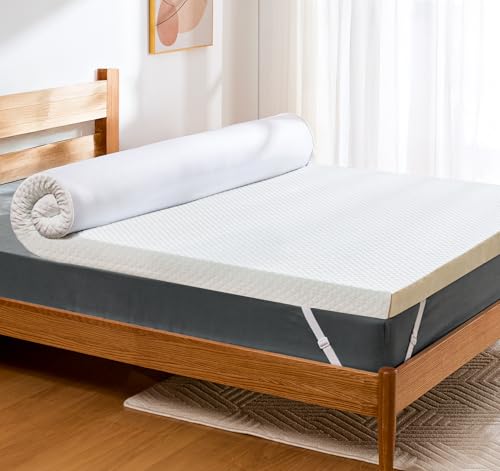 PERLECARE Topper 90x200cm - Viskoelastischen Matratzentopper 7,5 cm Höhe, H3&H2 Härtegrade Matratzenauflage mit Bambus Bezug, Öko-TEX® Zertifiziert Gel Schaum Topper für Boxspringbett und Schlafsofa