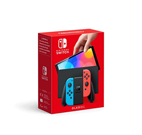 Nintendo Switch-Konsole (OLED-Modell) Neon-Rot/Neon-Blau