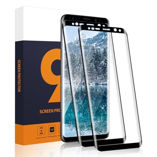 Carantee 2 Schutzfolie für Panzerglas für Samsung Galaxy S8 Plus, 9H Härte, Sensitive Touch Schutzglas, Anti-Bläschen, 3D Runde Kanten, Anti-Öl, HD Klarsicht Samsung S8 Plus Displayschutzfolie