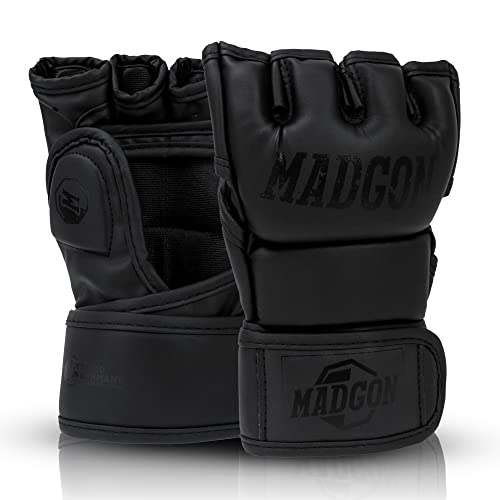MADGON Premium MMA Handschuhe für Kampfsport, Grappling, Sparring, Krav MAGA, Muay Thai, Boxsack, Pratzen für Männer und Frauen