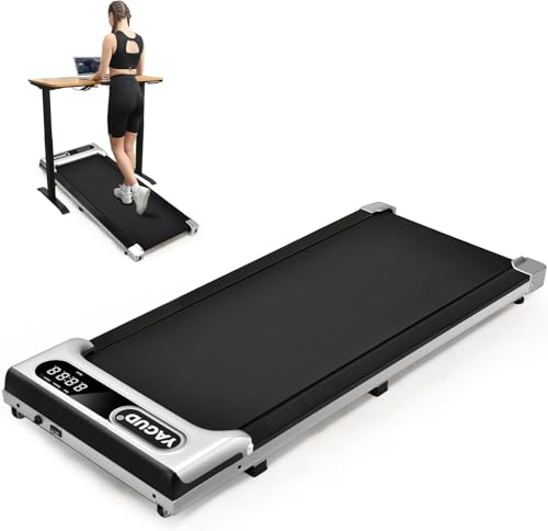 Laufband für Zuhause klappbar, Untertisch-Laufband, 2,5 PS Walking Pad mit Fernbedienung und LED-Display, tragbare Untertischunterlage für Zuhause/Büro