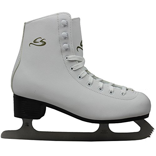 Cox Swain Figure Damen + Kinder Eiskunstlauf Schlittschuh -LOHJA- alle Größen, Colour: White, Size: 38