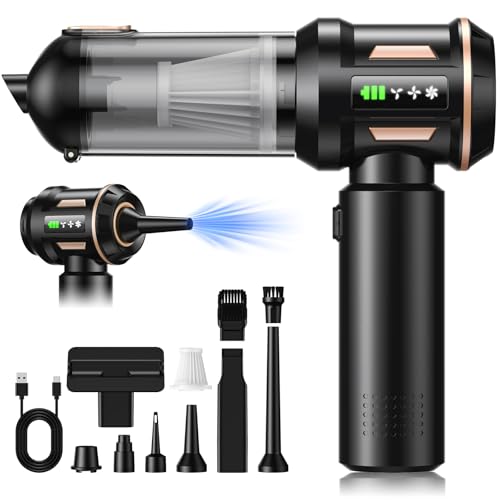 SLOKSFil 2026 Handstaubsauger Akku Kabellos,22000PA 4-in-1 Mini Autostaubsauger mit Bürstenloser Motor,Auto Staubsauger Stark für Haus/Auto/Tierhaar/Küche (HL138)