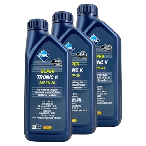 Aral SuperTronic K 5W-30 3x1 Liter - Motoröl - 3 Liter